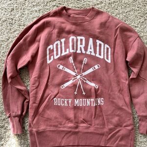 Abercrombie & Fitch Colorado Crewneck Sweater - Rust Red